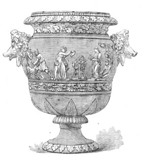 The International Exhibition: a vase by Wedgwood and Co., Etruria, 1862. Creator: Unknown.