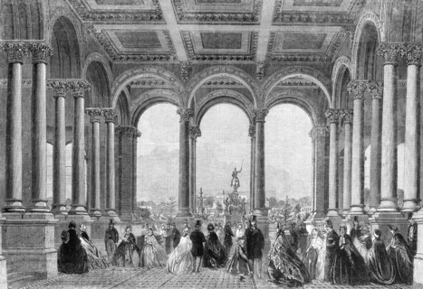 The International Exhibition: entrance to the Horticultural Society's Gardens from the..., 1862. Creator: Unknown.
