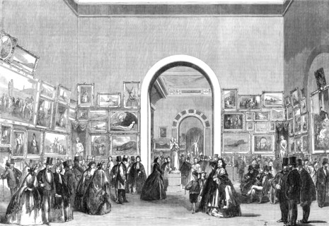 The International Exhibition: view of the Picture-Gallery, looking east, 1862. Creator: Unknown.