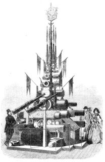 The International Exhibition: Trophy of Armstrong Guns and Coils from the Royal Gun..., 1862. Creator: Unknown.