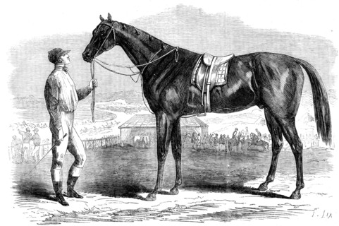 Jonathas, winner of the First Fontainebleau Stakes, 1862. Creator: Unknown.