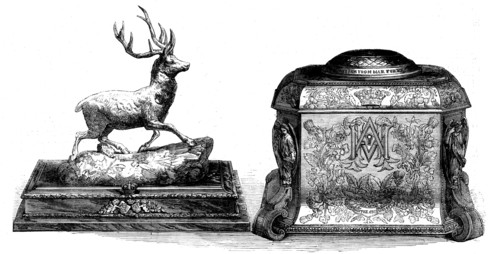 Wedding presents to Her Royal Highness Princess Alice..., 1862. Creator: Unknown.
