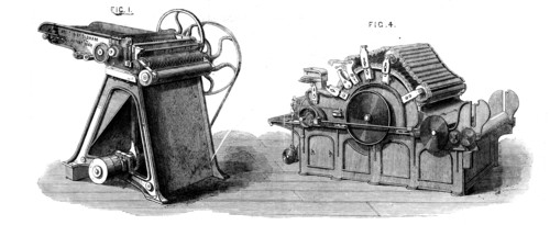 The International Exhibition - cotton manufacture: machinery of Platt Brothers, Oldham, 1862.  Creator: Unknown.