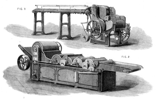 The International Exhibition - cotton manufacture: machinery of Platt Brothers, Oldham, 1862.  Creator: Unknown.