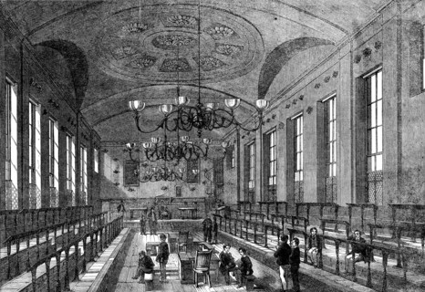 The Great Schools of England: St. Paul's School - the schoolroom, 1862.  Creator: Unknown.
