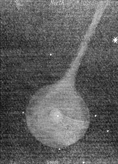 Rosa's comet, Aug. 3, 12.30, 1862.  Creator: Unknown.
