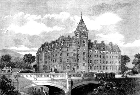 The Imperial Hotel at Great Malvern, 1862. Creator: Unknown.