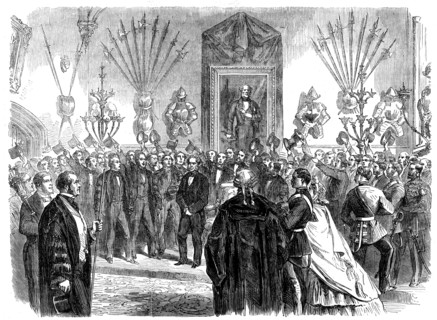 Presentation of Lord Palmerston's portrait to the inhabitants of Dover..., 1862. Creator: Unknown.