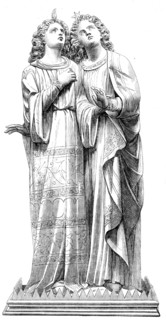 The International Exhibition: angels from the Hereford Screen, 1862. Creator: Unknown.
