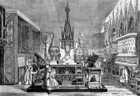 The International Exhibition: view of the Mediaeval Court, 1862. Creator: Mason Jackson.