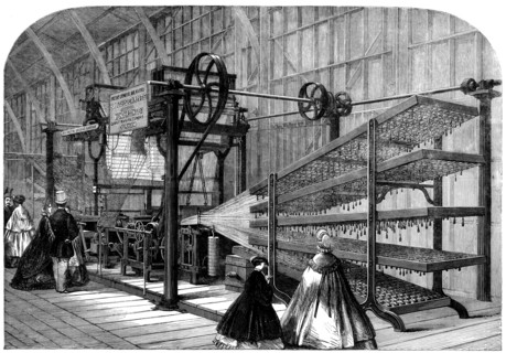 The International Exhibition: Messrs. Henderson and Co.'s carpet power-loom, 1862. Creator: Unknown.