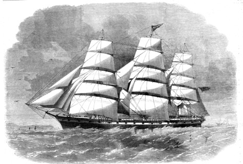 The Australian clipper-ship The Royal Family, 1862. Creator: Unknown.