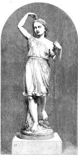 The International Exhibition: Thorneycroft's "Skipping Girl", statuette...by Minton and Co., 1862. Creator: Unknown.