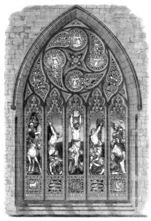 The International Exhibition: stained-glass window by Messrs. J. Ballantine and Son..., 1862. Creator: Unknown.