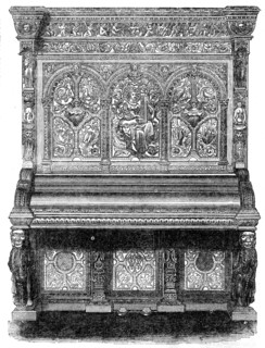 The International Exhibition: pianoforte by Messrs. Allison, of Wardour-street, 1862. Creator: Unknown.