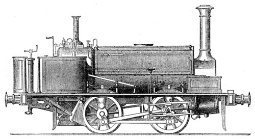 The International Exhibition: locomotive tank-engine, by Manning, Wardle and Co..., 1862. Creator: Unknown.