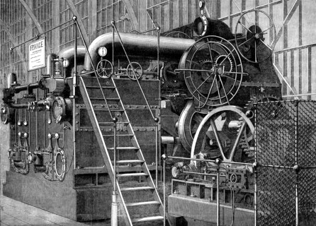 The International Exhibition: marine engines of the Mediterranean Forging Company..., 1862. Creator: Unknown.