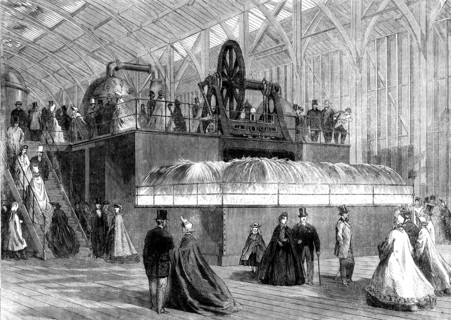 The International Exhibition: centrifugal pump by Easton, Amos, and Co..., 1862. Creator: Unknown.