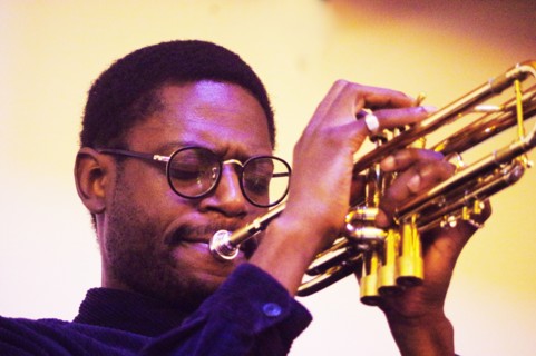 Mark Kavuma, Gary Crosby Sextet, National Jazz Archive, Loughton, Essex, Oct 2023. Creator: Brian O'Connor.