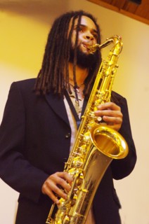 David Kayode, Gary Crosby Sextet, National Jazz Archive, Loughton, Essex, Oct 2023. Creator: Brian O'Connor.