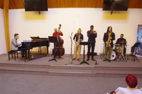 Gary Crosby Sextet, National Jazz Archive, Loughton, Essex, Oct 2023. Creator: Brian O'Connor.