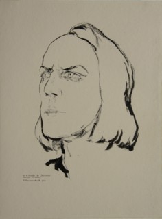 Mikhail Aleksandrovich Chekhov as Hamlet, 1924. Artist: Vysheslavtsev, Nikolai Nikolayevich (1890-1952)