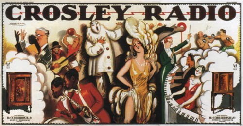 Crosley Radio, 1930. Creator: Mauzan, Achille (1883-1952).