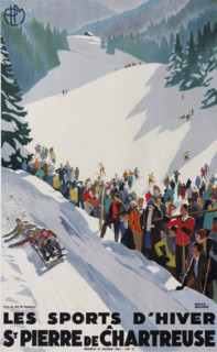 Les sports d'hiver à St Pierre de Chartreuse, 1930. Creator: Broders, Roger (1883-1953).