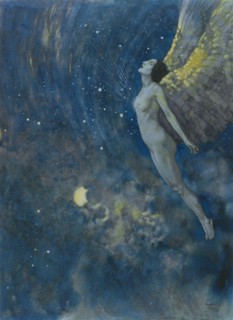 Israfil. Creator: Dulac, Edmund (1882-1953).
