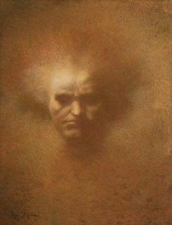 Portrait of Ludwig van Beethoven (1770-1827). Creator: Lévy-Dhurmer, Lucien (1865-1953).