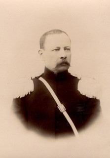 Vasily Ivanovich Yanenko - commander of the Krasnoyarsk Mounted Cossack Hundred., 1890. Creator: Unknown.