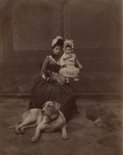 Paired portrait of a young woman and child, 1890. Creator: Unknown.