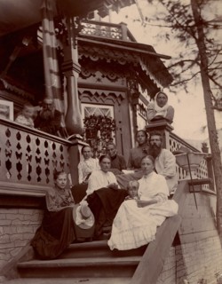 At the dacha of Yuri Matveeva, 1897. Creator: Unknown.