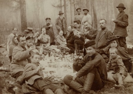 Picnic in the village of V-Usinsky, 1890. Creator: Unknown.