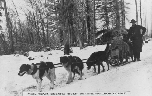 Mail team before railroad came, between c1900 and c1930. Creator: Unknown.