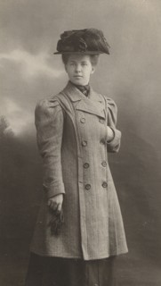 Photo portrait of Ada Innokentievna Kuskova, 1908. Creator: Karl Karlovich Bulla.