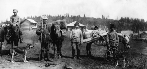 Hunters from the village of Pyanovo, Uriankhai region, 1900. Creator: Unknown.