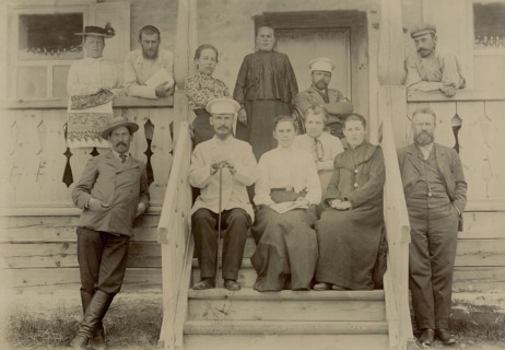 A group of teachers (Yenisei Society) in a sanatorium on Lake Shira, 1903. Creator: Unknown.