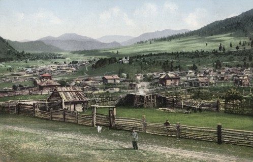 General View of the Village of Cherga, 1911-1913. Creator: Sergei Ivanovich Borisov.
