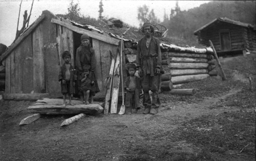 Shoria Family by their Yurt, Ulus Kumys, 1913. Creator: GI Ivanov.