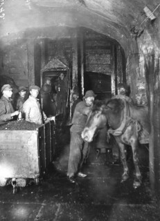 Descent into the Anzherskaya mine, 1911. Creator: Kozlov.