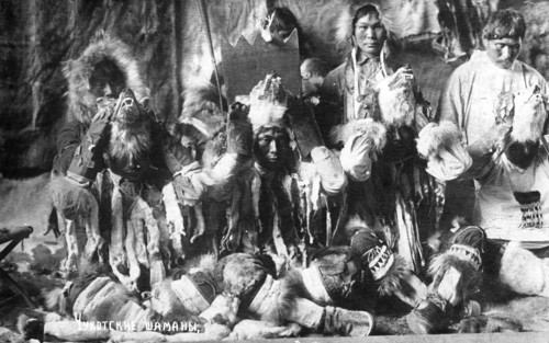 Chukotka shamans, 1910-1929. Creator: Ivan Emelianovich Larin.