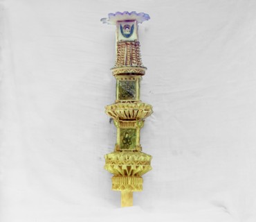 Candle - in the vestry of Ipatievsky Monastery, Kostroma, 1911. Creator: Sergey Mikhaylovich Prokudin-Gorsky.