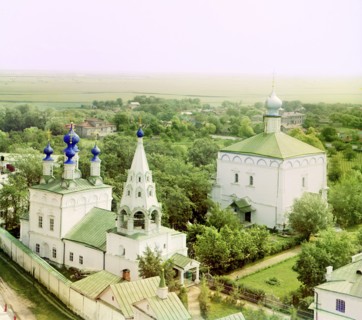 Ryazan: Monastery of Our Savior from the northwest, 1912. Creator: Sergey Mikhaylovich Prokudin-Gorsky.