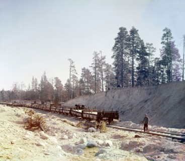Kirosskii quarry, 1915. Creator: Sergey Mikhaylovich Prokudin-Gorsky.