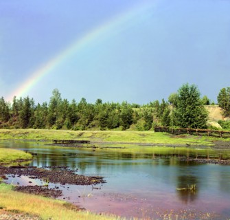 Rainbow, 1912. Creator: Sergey Mikhaylovich Prokudin-Gorsky.