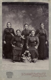 The Shcherbakov sisters from the village of Khomutovo, 1918. Creator: Unknown.