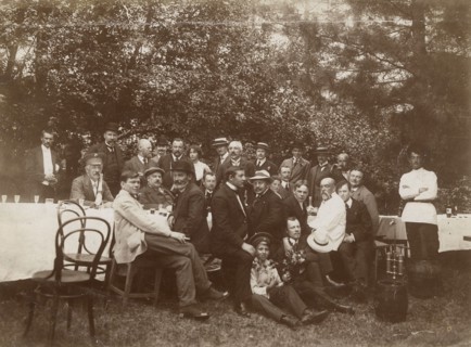 The Family of Irkutsk Merchant Belogorov at a Picnic., 1910-1919. Creator: Unknown.