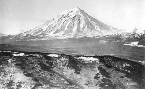 Koryaksky volcano, 1922-1923. Creator: Rene Malaise.