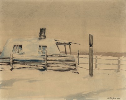 Yurt on the Duolgolakh River, unknown date. Creator: Nikolaj Dmitrievic Travin.